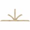 Ekena Millwork Richland Rough Sawn Timber Gable Bracket, Douglas Fir, 96"W x 40"H x 4"D x 4"F, 10/12 Pitch GBW096X40X0404RIC00RDF - alternate 1